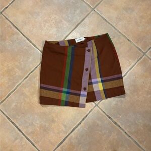FP Movement by Free People Multicolor Plaid Mini Skirt